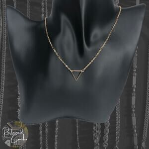 Gold Triangle Necklace